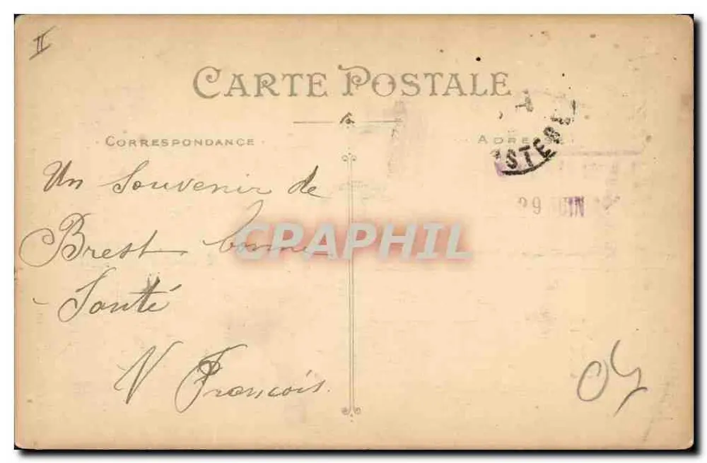 Mädchen im Bretonischen Kleid - 204 Bretonne et Française - Toujours Jamais ! - Artaud et Nozais, Nantes - Rückseite