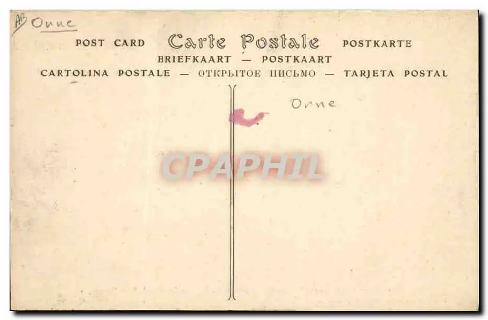 Point d'Argentan (Schule für Argentan-Strickwaren) — Hut und Kleidung der unteren Normandie — E. Roussel, Verlag, Argentan - Rückseite