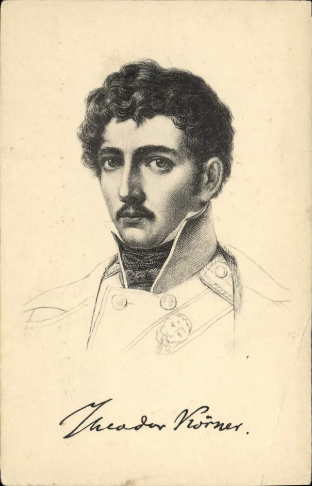 Karl Theodor Körner — poeta wojskowy — Stengel & Co. nr 49061 - Awers