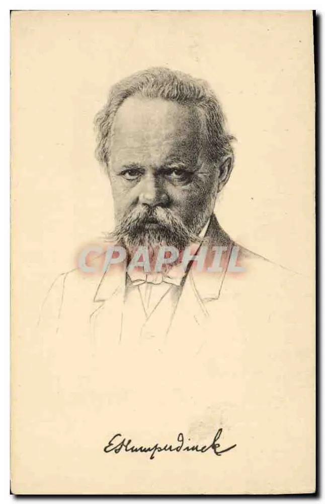 Engelbert Humperdinck — portrait gravé — éditeur Stiengel & Co. n° A - Frente