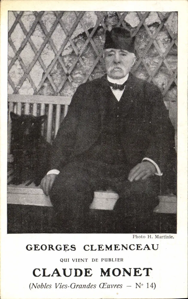 Georges Clemenceau — Retrato — Foto H. Martinie — N° 14 - Frente