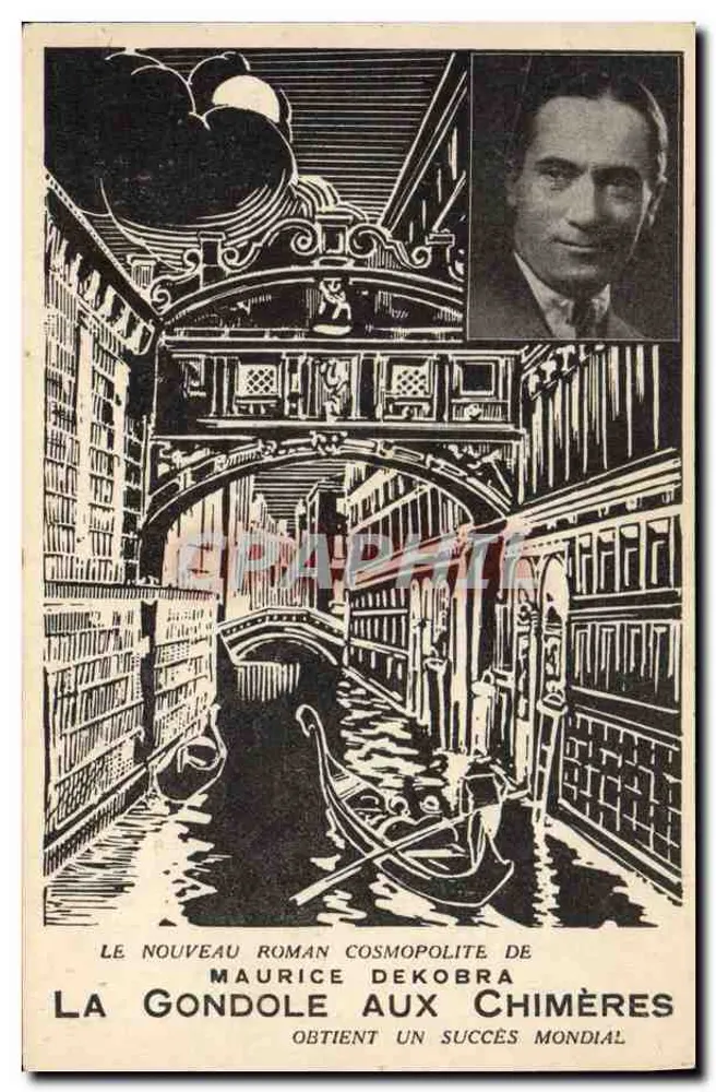 Venedig — Das neue kosmopolitische Roman von Maurice Dekobra, 'Die Gondel der Chimären' — Éditions Baudinière - Vorderseite