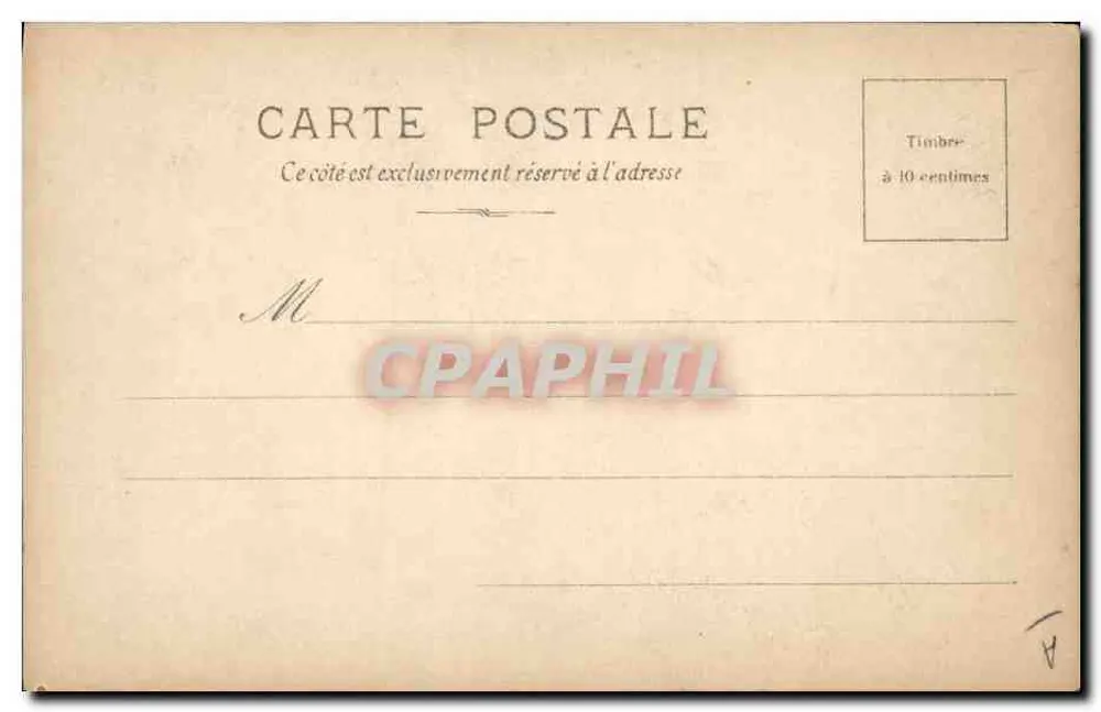 Retrato de Cavaignac — S.I.P. 2e Série N°3 — Reutlinger Paris - Verso