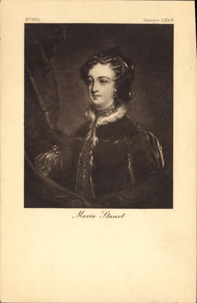 Maria Stuart — Gravura G.H.&K. — N°160 - Frente