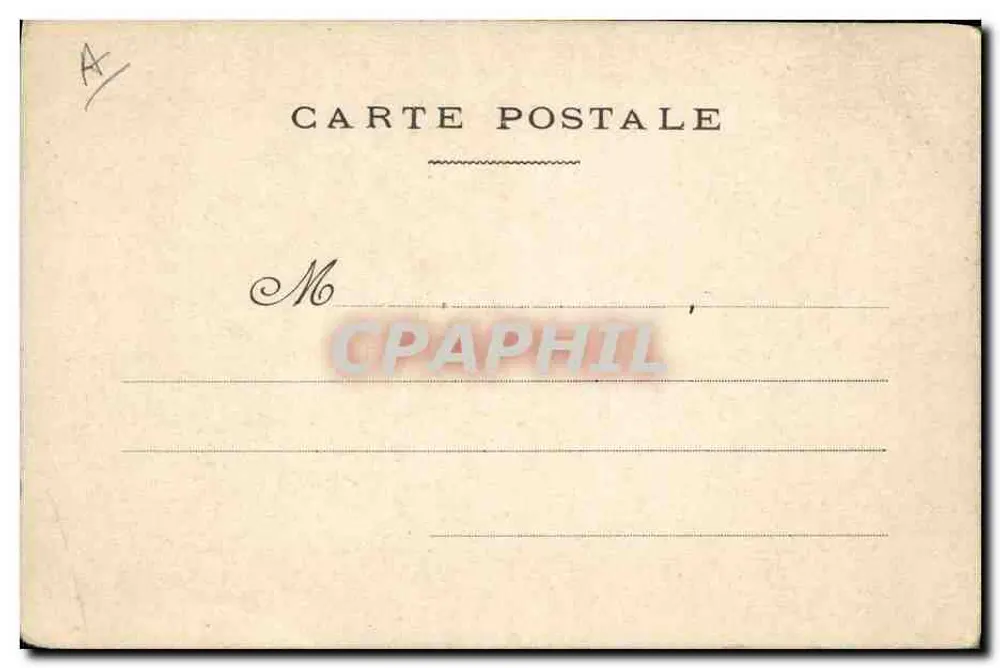 Retrato caricatural de um homem — desenho a lápis — editor desconhecido, número de série não visível - Verso