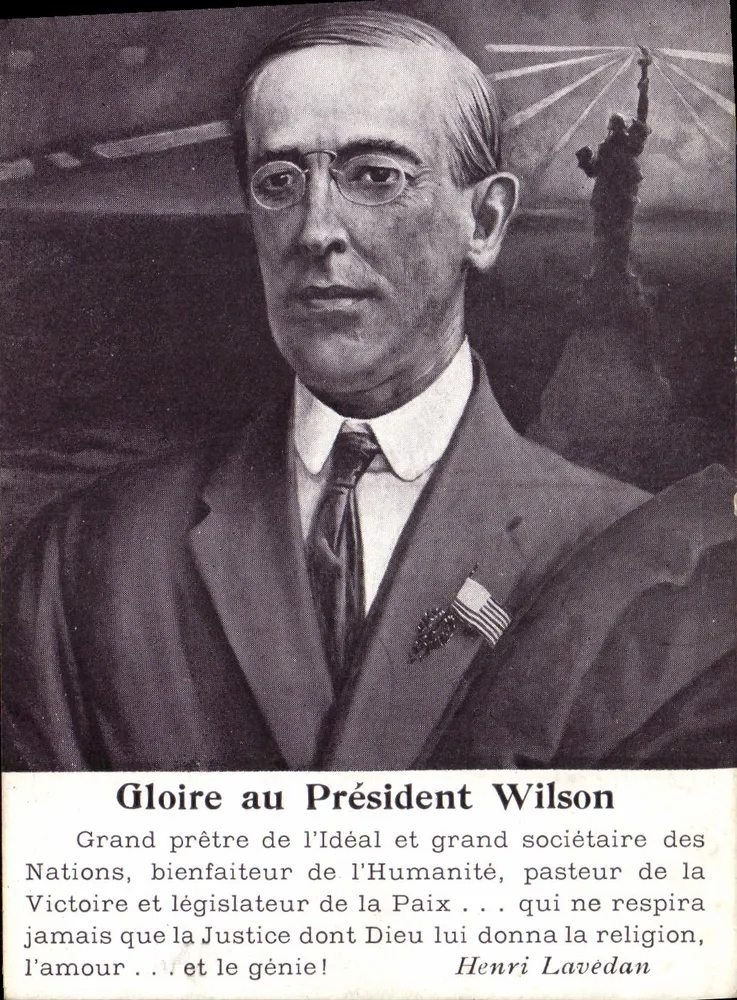 Präsident Woodrow Wilson — Ehre dem Präsidenten Wilson — Henri Lavedan - Vorderseite