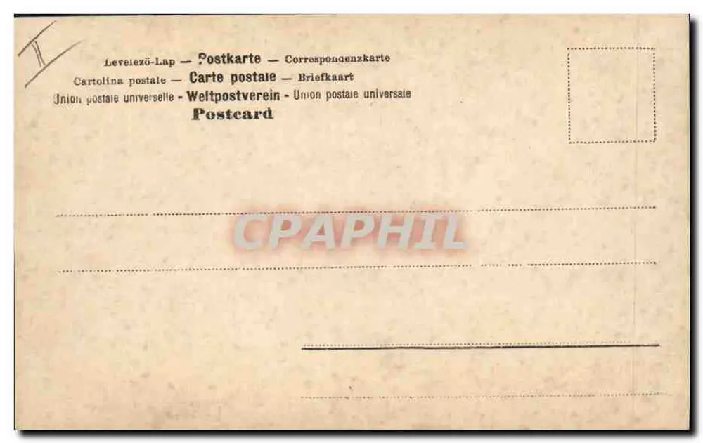 Frau und Kind in einem dekorativen Rahmen — Verlag SRG, Nr. 195 - Rückseite