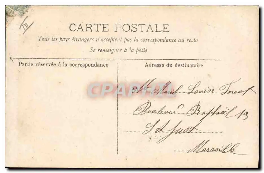F — Damen der Mode — Rouvillier, Paris, Nr. 1358 - Rückseite