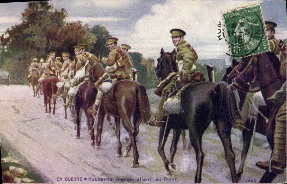 Hussardos Ingleses indo para o front — Série C N°3 — Editor LVAC - Frente