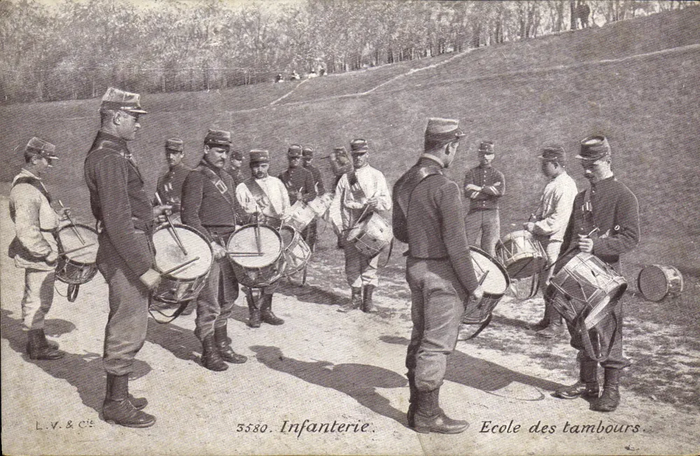 Schule der Trommler — Infanterie — L.V. & Cie, Nr. 5580 - Vorderseite