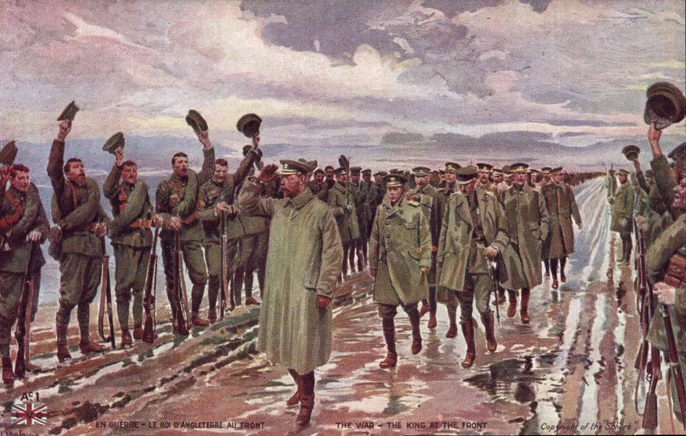 O Rei da Inglaterra no Front — O Rei no Front — editor Sphere, n° A51 - Frente