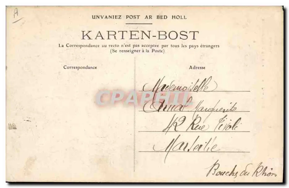 Casais Jovens de Châteaulin — Estudo de Trajes — A Bretanha 2135 - Verso
