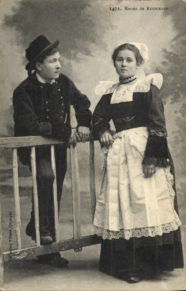 Casamento em Rosforden — Coleção Villard, Quimper — n° 1471 - Frente