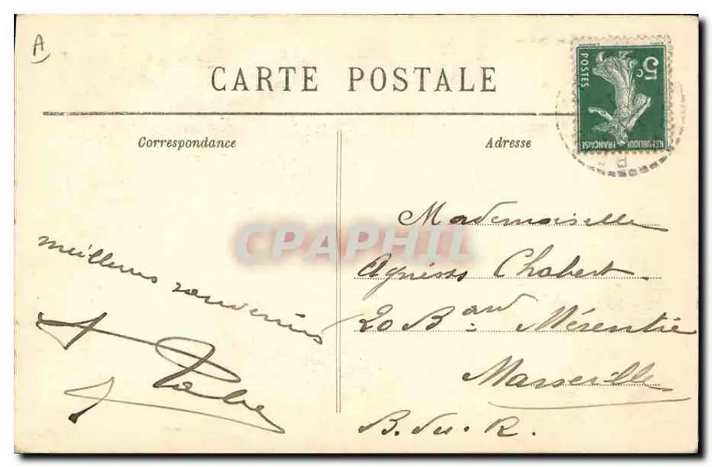 Casamento em Rosforden — Coleção Villard, Quimper — n° 1471 - Verso