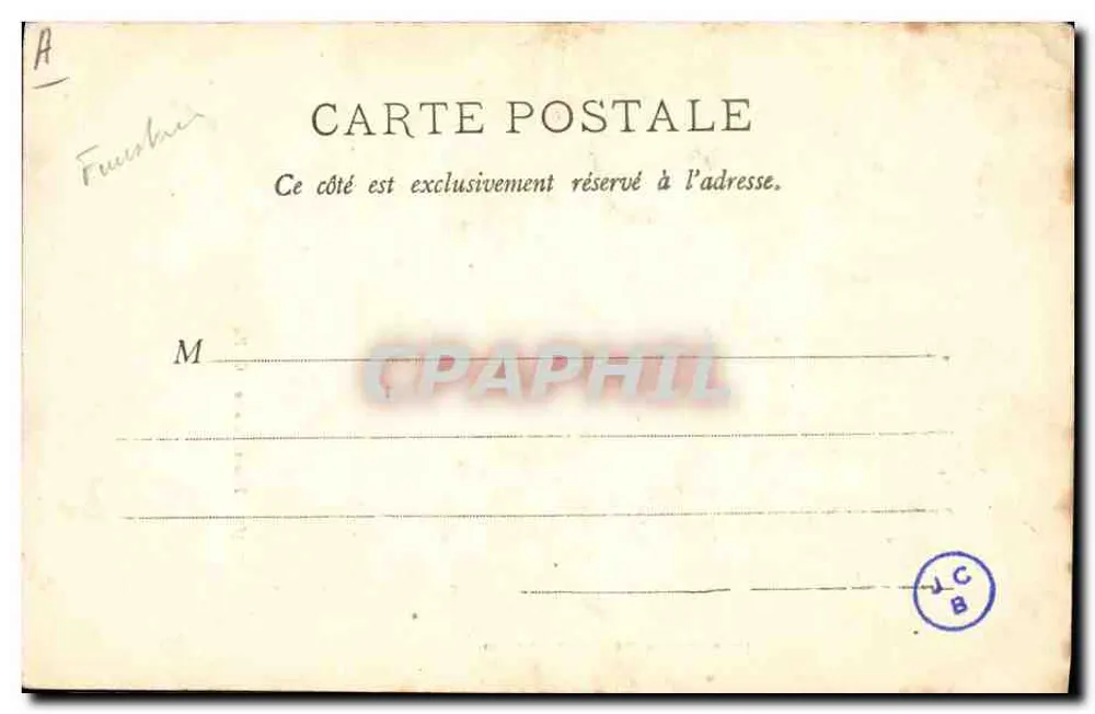 Fouesnantaise — Traje tradicional — G. F. / St-Malo, Coleção German fils Aîné, n° 367 - Verso