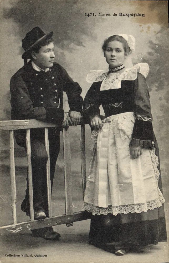 Casados de Rosporden — Coleção Villard, Quimper — n° 1471 - Frente