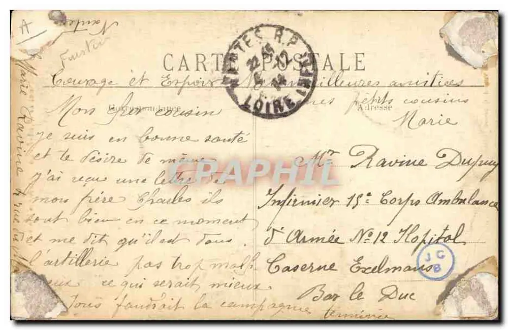 Kleidung von Pont-Aven — Studie der Stickerei — Sammlung Villard Quimper - Rückseite