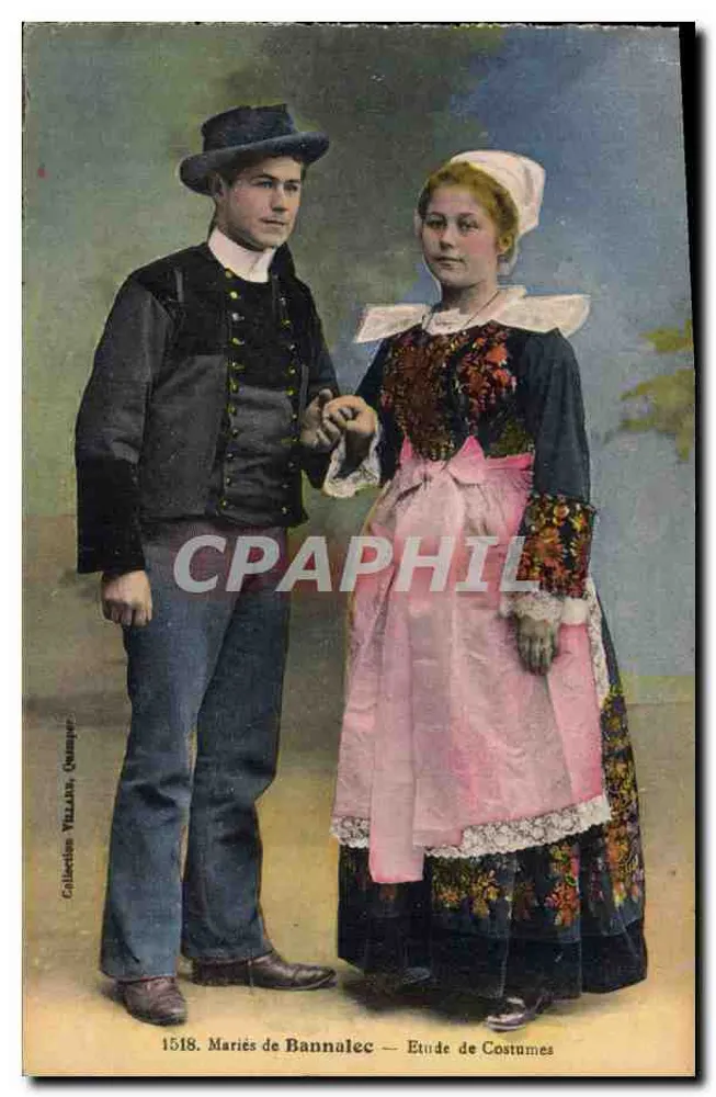Casados de Bannalec — Estudo de Trajes — Coleção VILLAN, Quimper - Frente