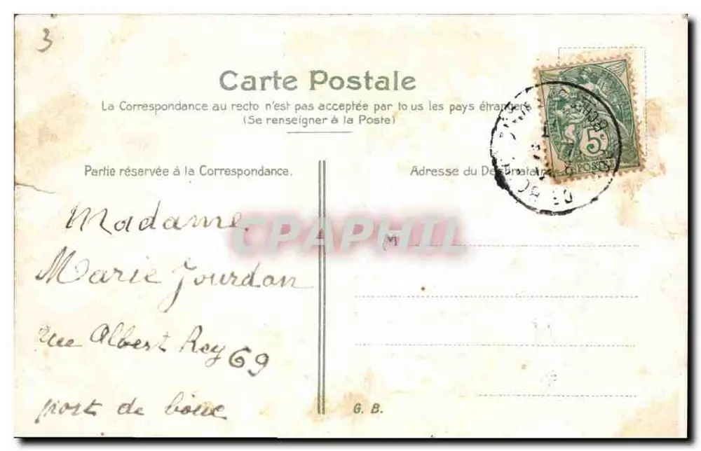 Arranjo de violetas — Boa festa — editor não visível - Verso