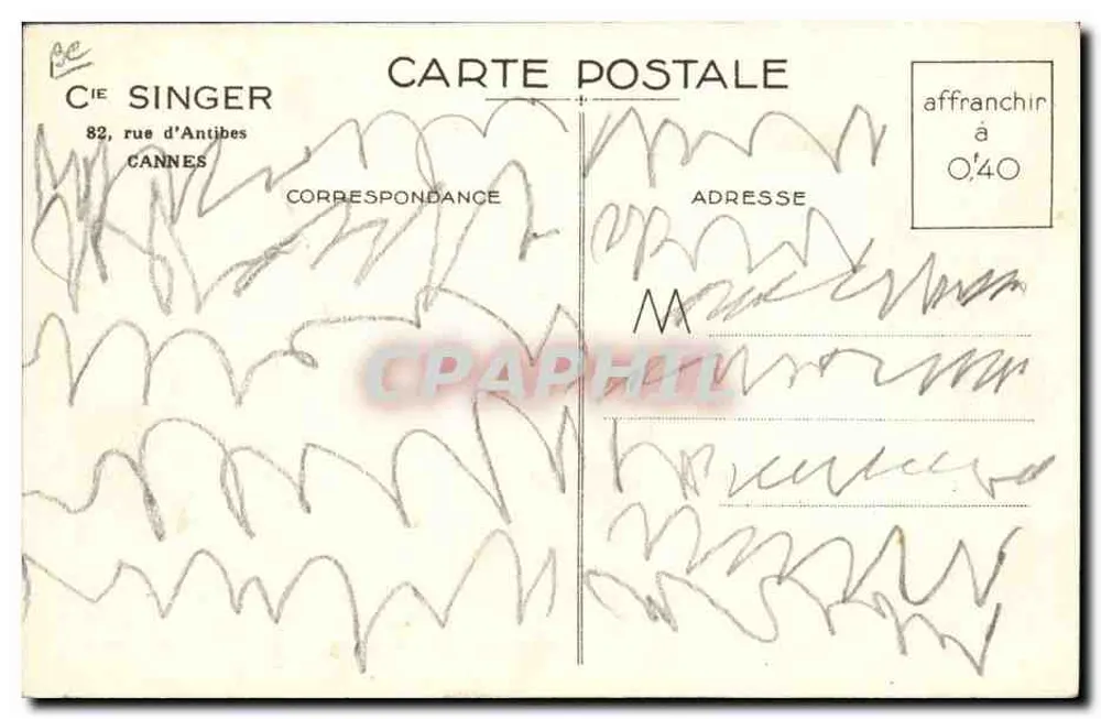 Senhora, sua máquina de costura embelezará seu interior — Máquina Singer — Editora Cie Singer, Cannes - Verso
