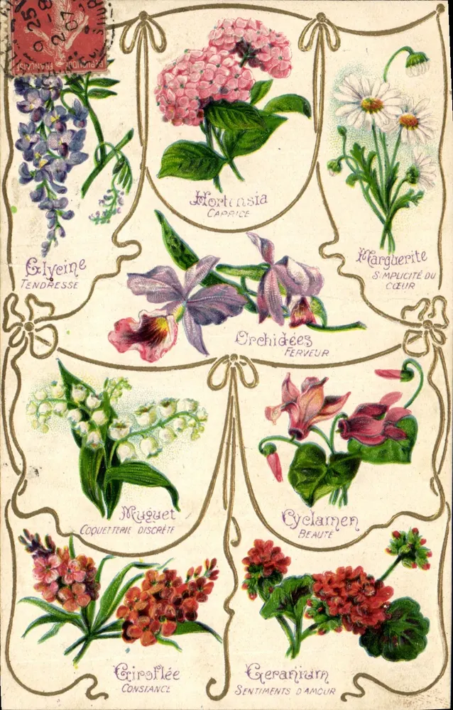 Flores e suas qualidades — K.F. Editores, Paris — n° 863 - Frente