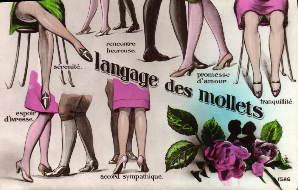 Sprache der Beine — unbekannter Verleger, Nr. 1586 - Vorderseite