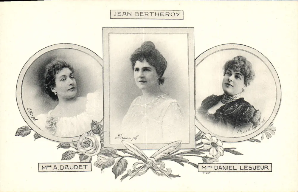 Três mulheres — retratos — Jean Bertheroy, editor - Frente