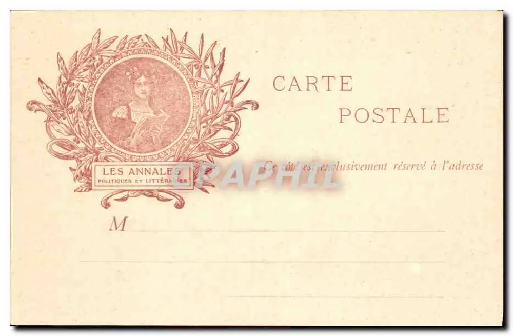 A. Theuriet — Retrato de um homem idoso — Les Annales Politiques et Littéraires - Verso