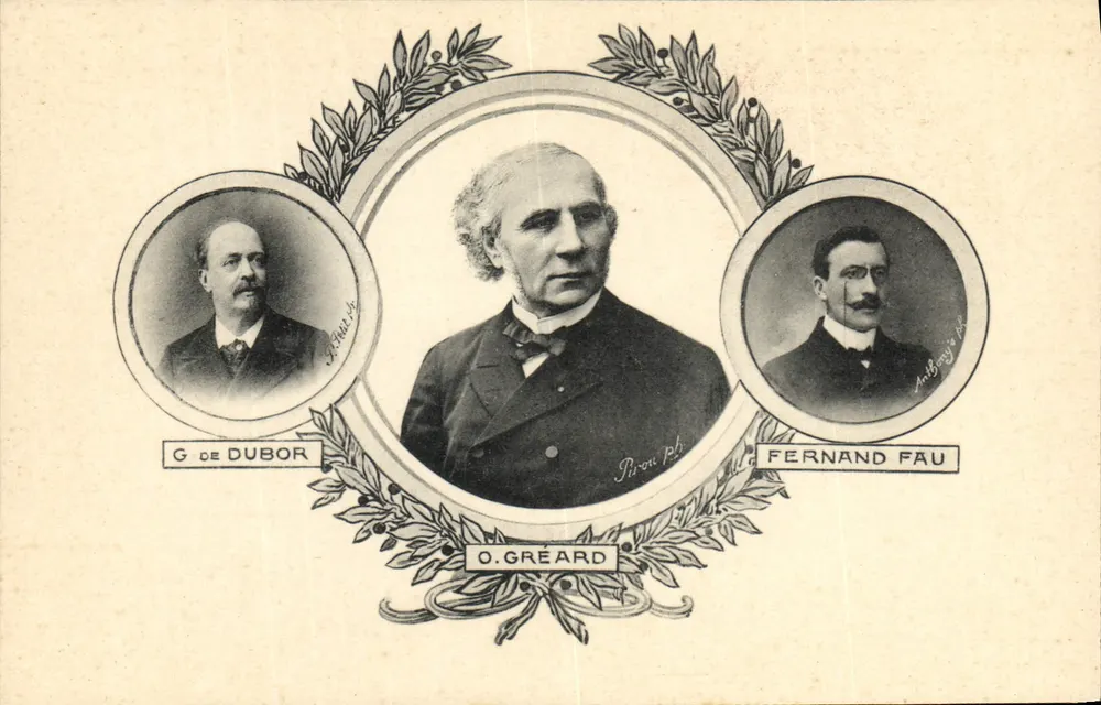G. de Dubor, O. Gréard, Fernand Fau — Piron Ph. — Les Annales Politiques et Littéraires - Frente