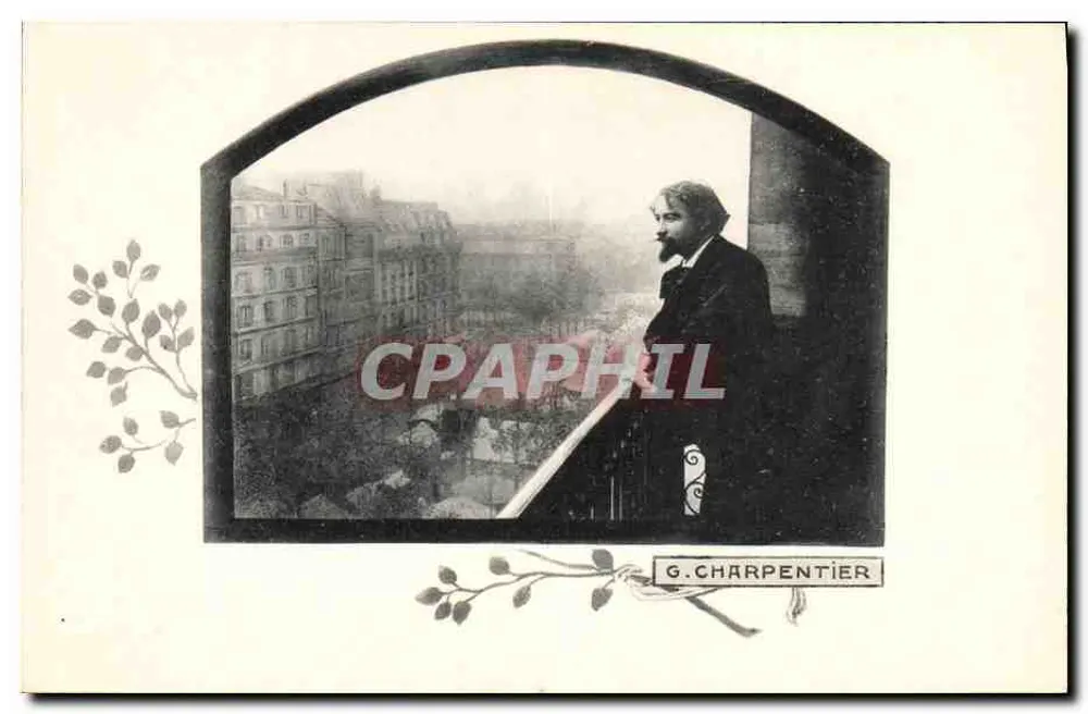G. Charpentier — Portret na balkonie — Wydawca: Les Annales Politiques et Littéraires - Awers