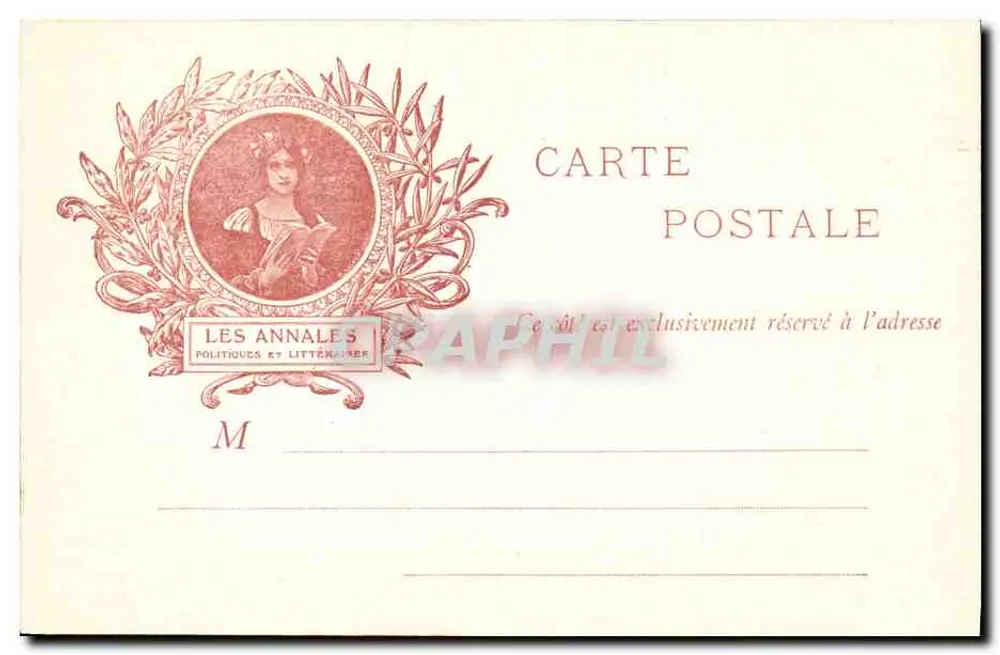 L. Halévy — Retrato em um interior — Les Annales Politiques et Littéraires - Verso