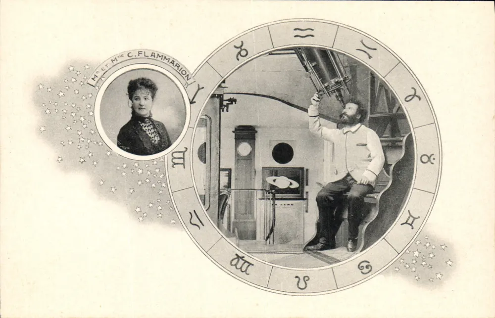 M. e Mme C. Flammarion — astrônomos — Les Annales Politiques et Littéraires - Frente