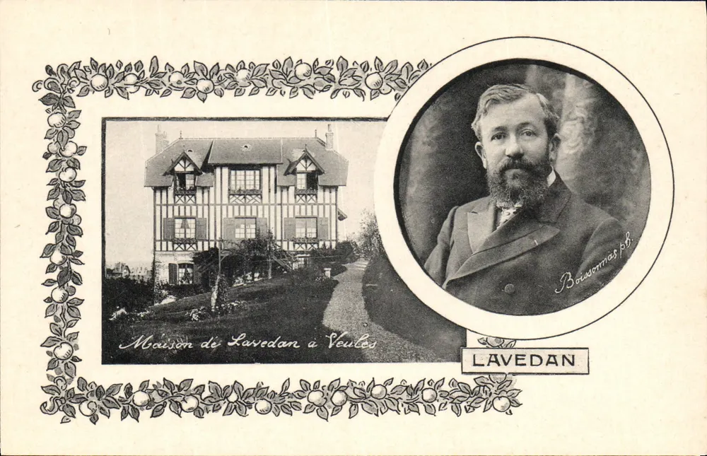 Casa de Lavedan em Veuves — retrato de Lavedan — editor Bossomas p.b. - Frente