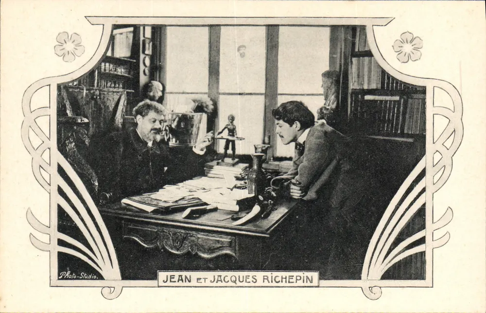 Jean e Jacques Richepin — Estúdio Fotográfico — editor Les Annales Politiques et Littéraires - Frente