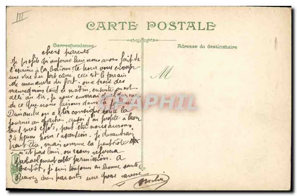 Infanterie. Schwerterkampf mit Lanze — L.Y. & Cie, n° 3588 - Rückseite