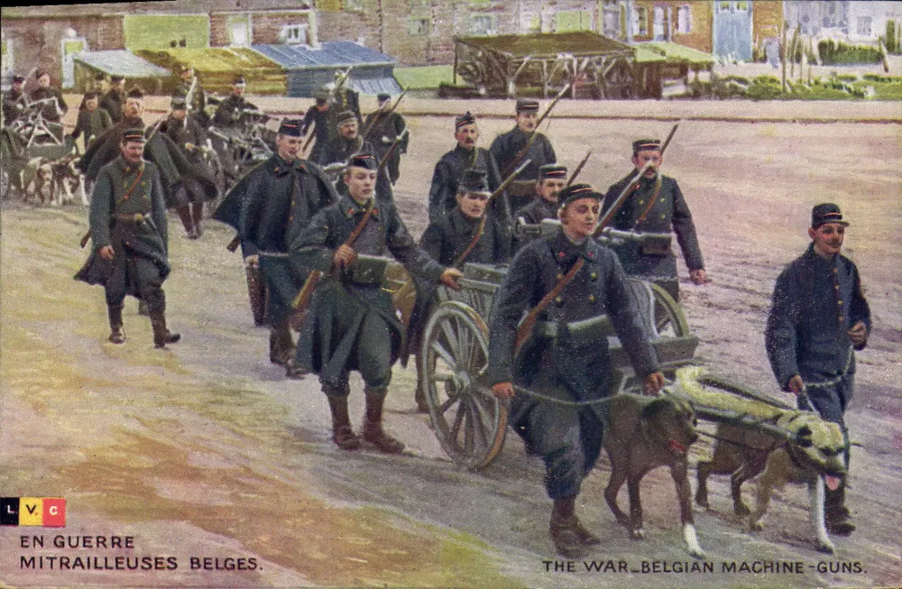 Belgische Maschinengewehre — Im Krieg — LVC, Serie F, Nr. 2 - Vorderseite