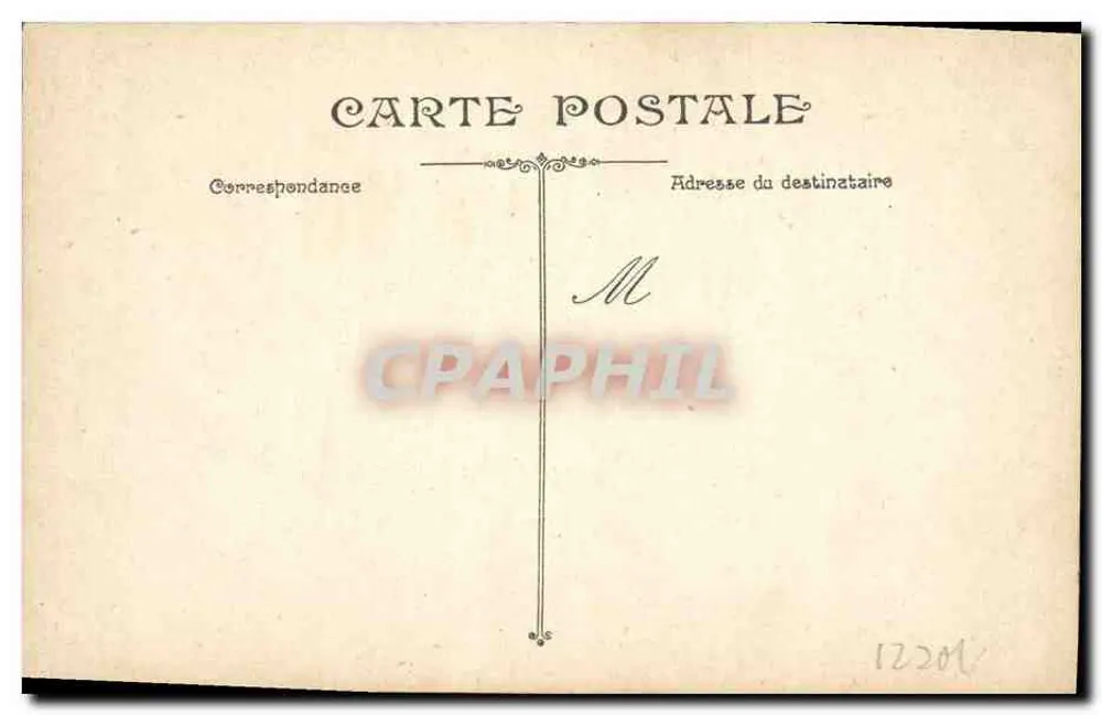 Soldados franceses com a metralhadora — L.V.C. — n° 12201 - Verso