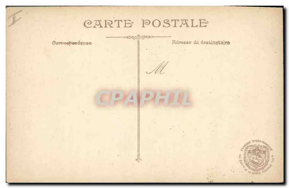 Catedral de Nossa Senhora de Paris em chamas — vista artística — Editor: Charles Syrdin Franchise, n° W.4 - Verso