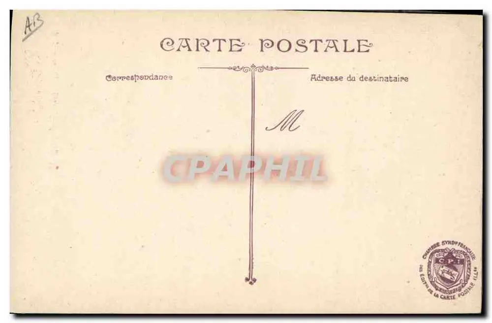 Retrato de um oficial — editor: Chambre Syndicale Française - Verso