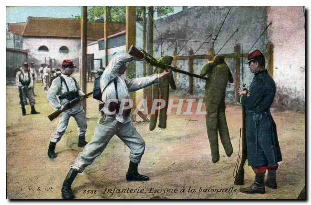 Infanterie — Schwertkampf mit Lanze — LV & Cie, n° 3588 - Vorderseite