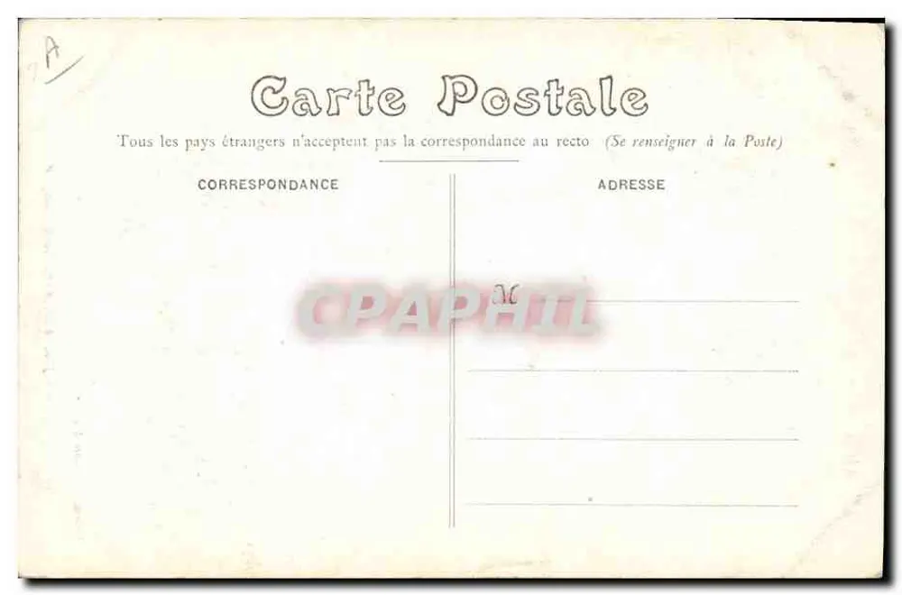 Jovem de Quimper — Coleção Anglaret Quimper, n° 256 - Verso