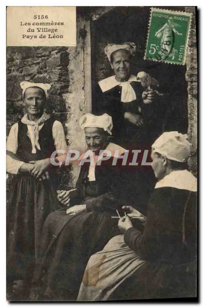 Le commères del Villaggio Pays de Léon — n° 5156 — editore non visibile - Recto