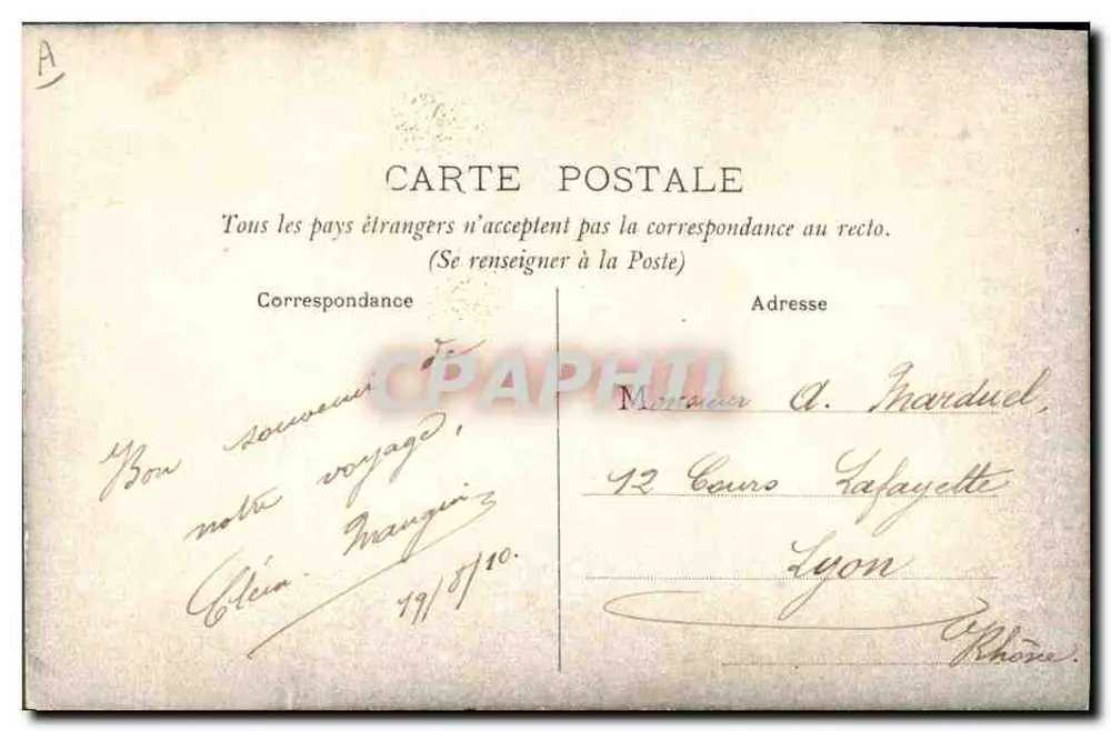 Religiosa antiga — França — editor não visível - Verso