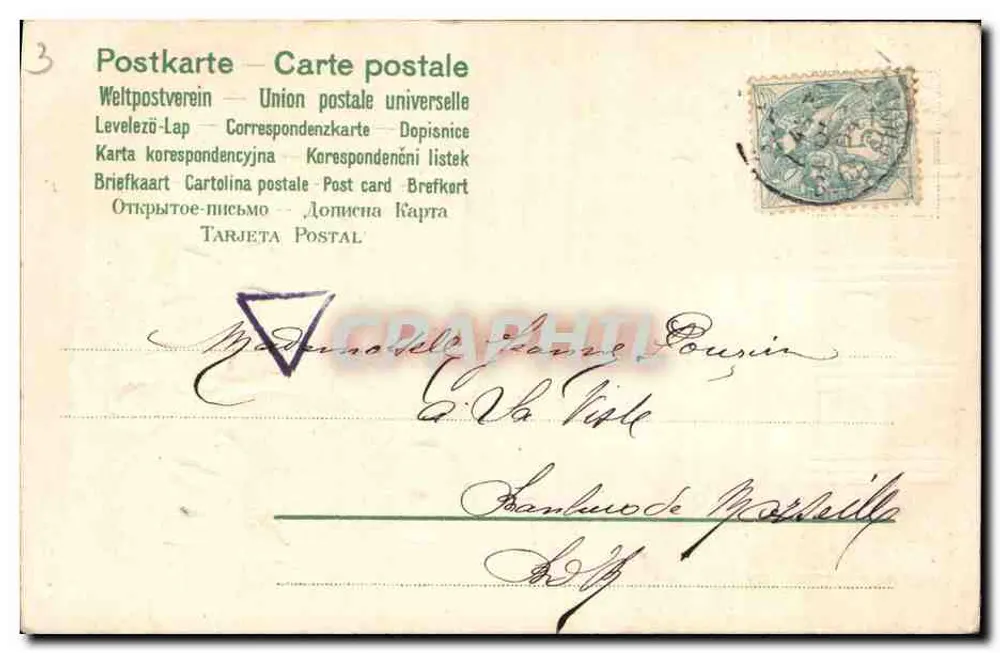 Violetas — Boa ano 1901 — editor não identificado - Verso