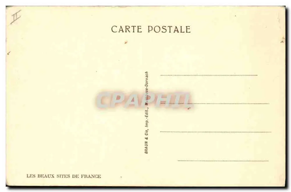 Eine Seilrutsche am Petits Charmoz — Serie 13507 — Braun & Cie, Dornach - Rückseite