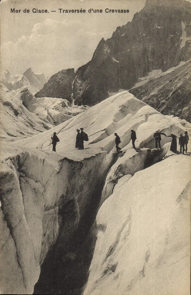 Mer de Glace — Traversée d'une Crevasse — Wehrli A.-G., Kilchberg, Zürich - Vorderseite