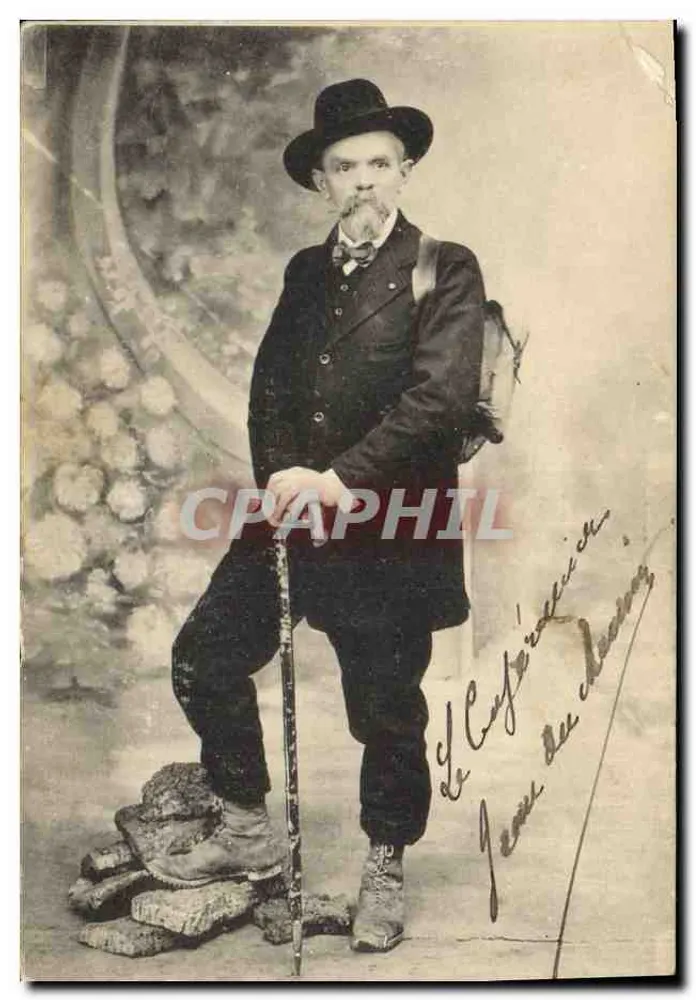 Homme en costume d'homme de montagne — portrait studio — éditeur anonyme - Frente