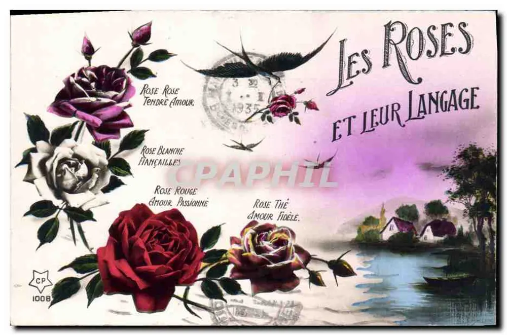 Die Sprache der Rosen — CP 1008 — Verlag CP - Vorderseite