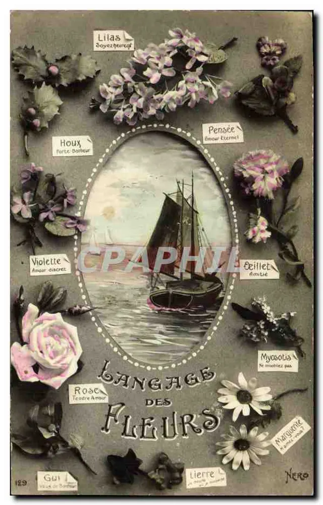 Sprache der Blumen — Verlag Nero, Nr. 129 - Vorderseite