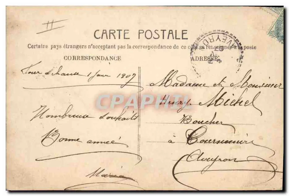 Fünf Babys, an einer Ziegelwand hängend — M.F. Paris n°772 - Rückseite